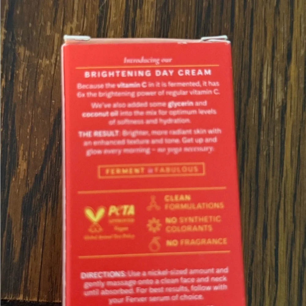 Ferver Fermented Vitamin C 6X Brightening Day Cream 1 FL Oz